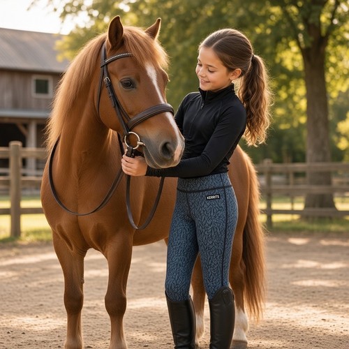 Kerrits kids blue feathered - kerrits,
